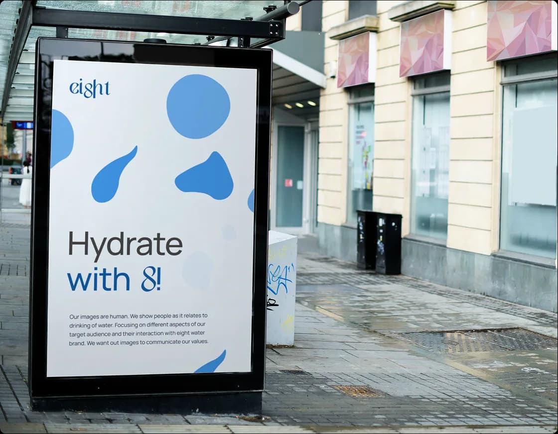 Eight water billboard