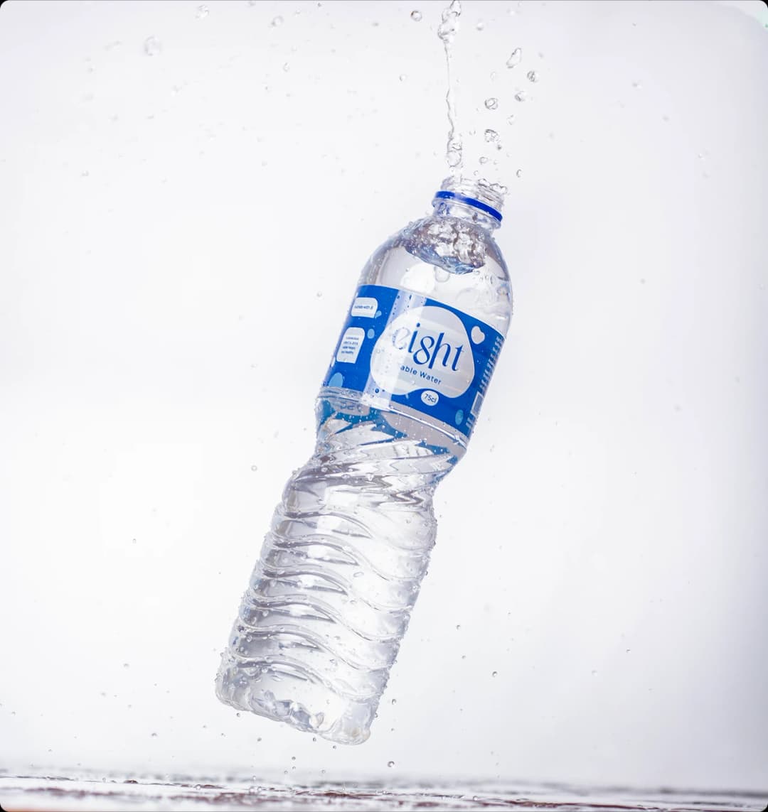 Bottle of eight water