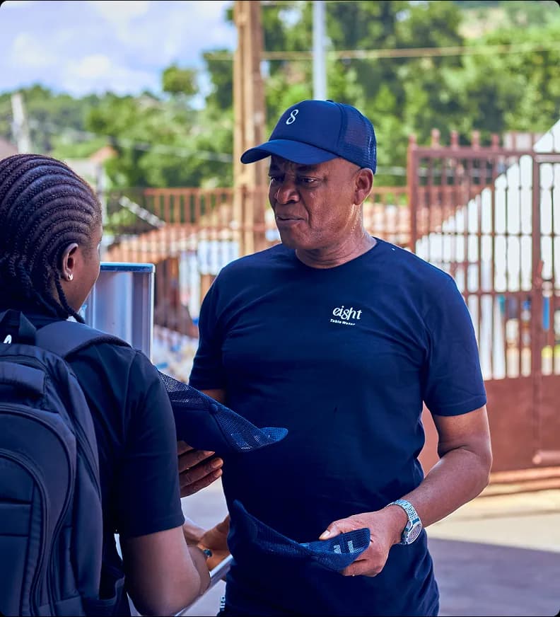 eight water sales reps