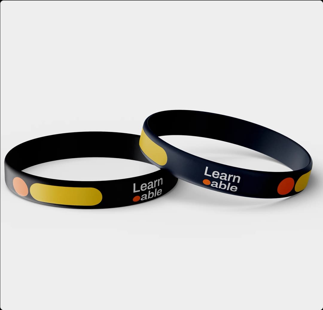 learnable branded wrist bands